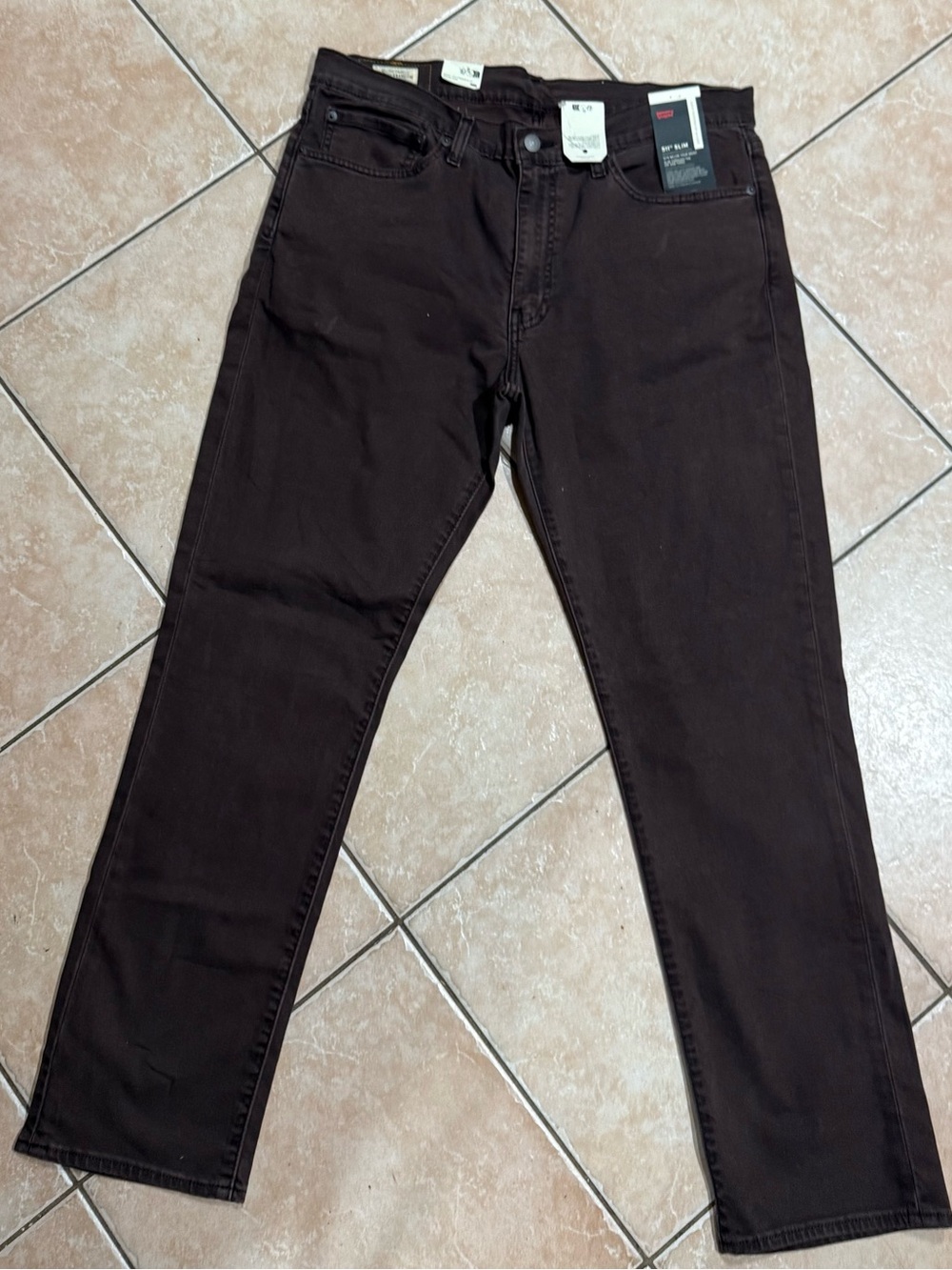 NWT Levi’s 511 Slim Fit Men’s Jeans 36x30 Smoked Aubergine Brown Purple Denim